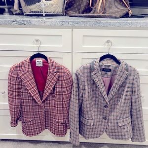 Bundle of 2 Fall Wool Blazers (1 Vintage)